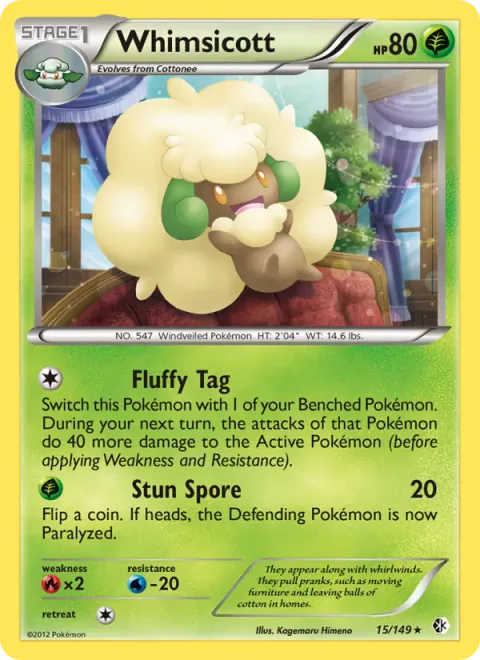 Whimsicott [Fluffy Tag | Stun Spore]