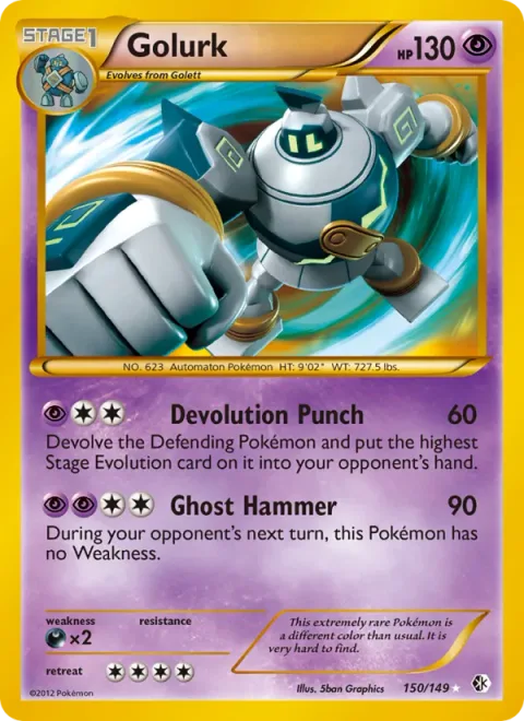 Golurk [Devolution Punch | Ghost Hammer]