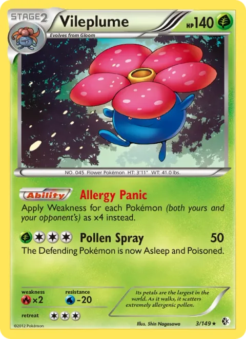 Vileplume [Allergy Panic | Pollen Spray]
