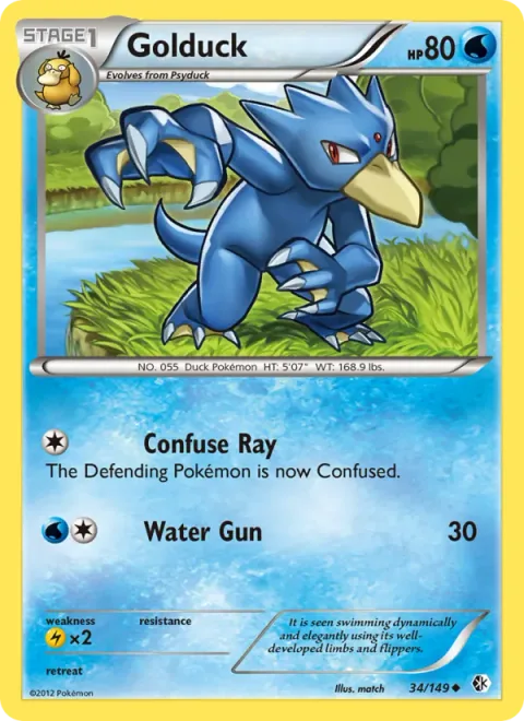 Golduck [Confuse Ray | Water Gun]
