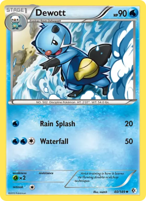Dewott [Rain Splash | Waterfall]