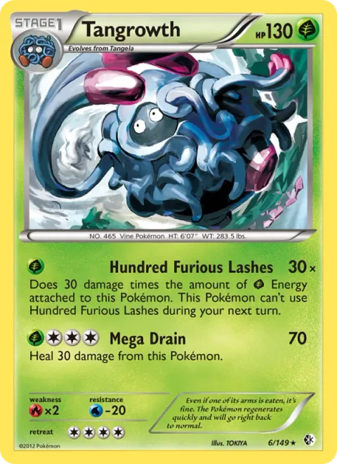 Tangrowth [Hundred Furious Lashes | Mega Drain]