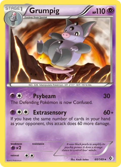 Grumpig [Psybeam | Extrasensory]