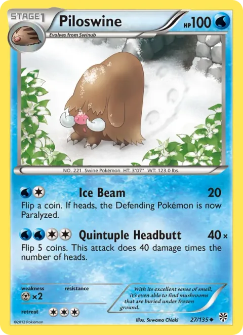 Piloswine [Ice Beam | Quintuple Headbutt]
