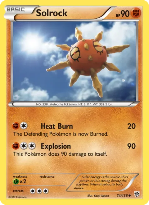 Solrock [Heat Burn | Explosion]