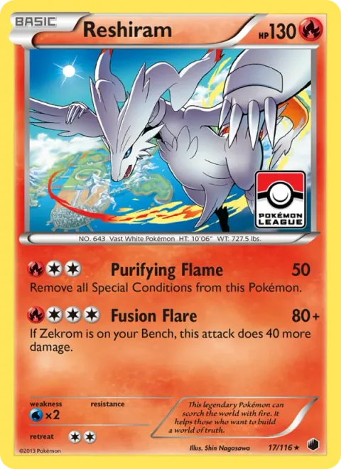Reshiram [Purifying Flame | Fusion Flare]