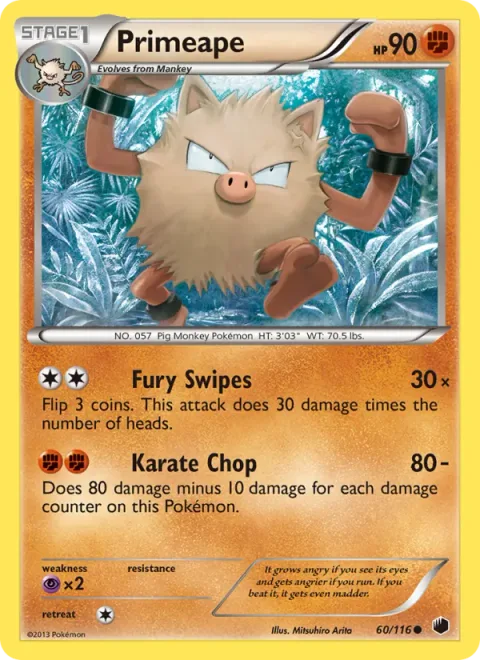 Primeape [Fury Swipes | Karate Chop]