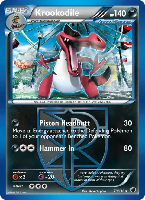 Krookodile [Piston Headbutt | Hammer In]