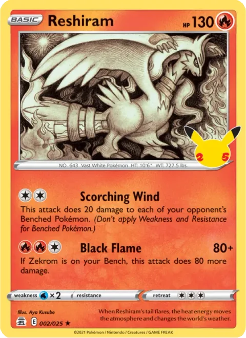 Reshiram [Scorching Wind | Black Flame]