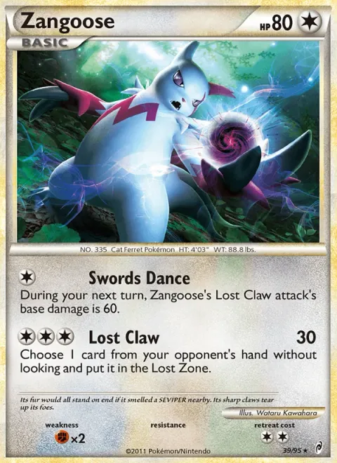 Zangoose [Swords Dance | Lost Claw]