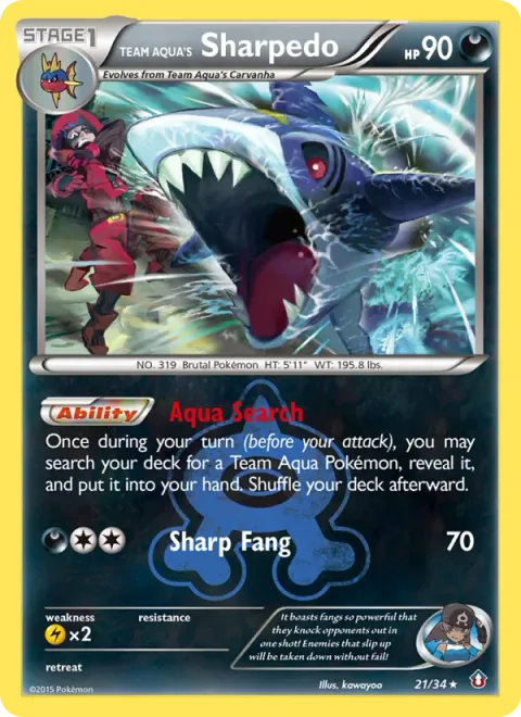 Team Aqua's Sharpedo [Aqua Search | Sharp Fang]