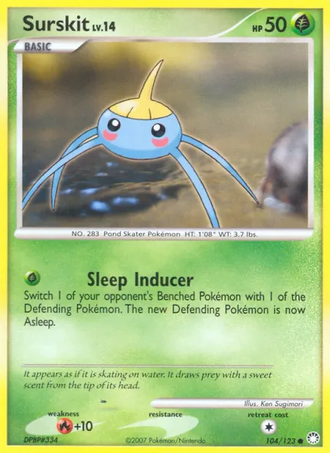 Surskit Lv.14 [Sleep Inducer]