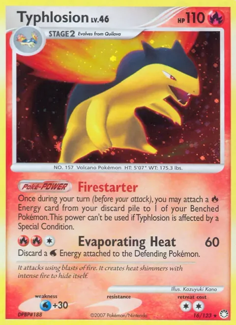 Typhlosion Lv.46 [Firestarter | Evaporating Heat]