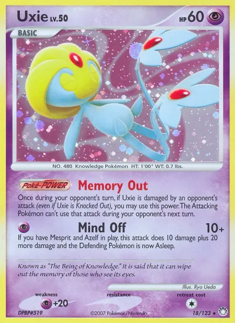 Uxie Lv.50 [Memory Out | Mind Off]