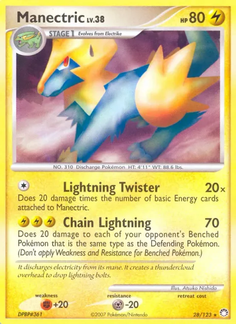 Manectric Lv.38 [Lightning Twister | Chain Lightning]