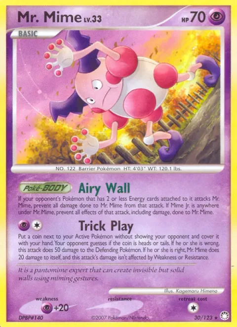 Mr. Mime Lv.33 [Airy Wall | Trick Play]