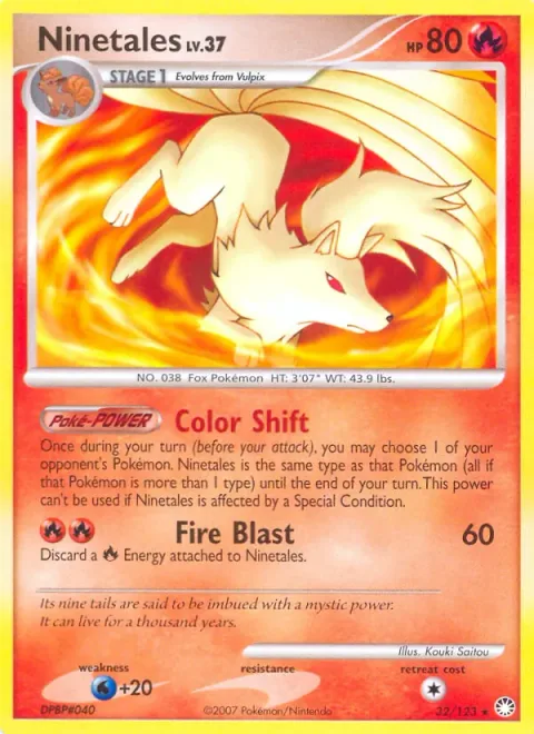 Ninetales Lv.37 [Color Shift | Fire Blast]