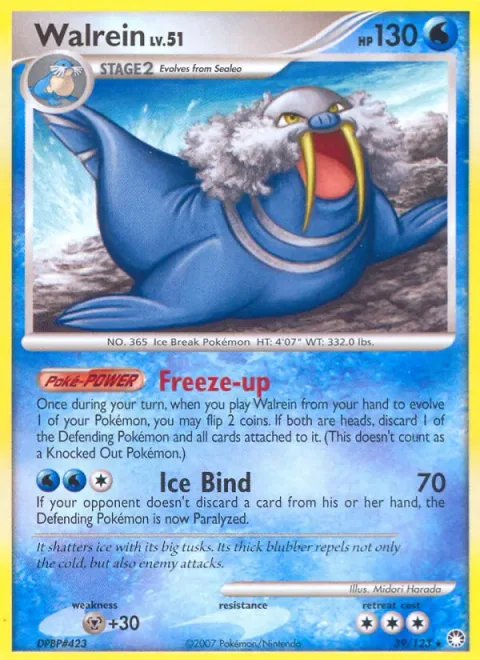 Walrein Lv.51 [Freeze-up | Ice Bind]