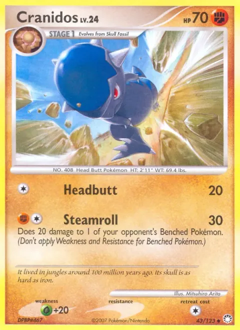 Cranidos Lv.24 [Headbutt | Steamroll]