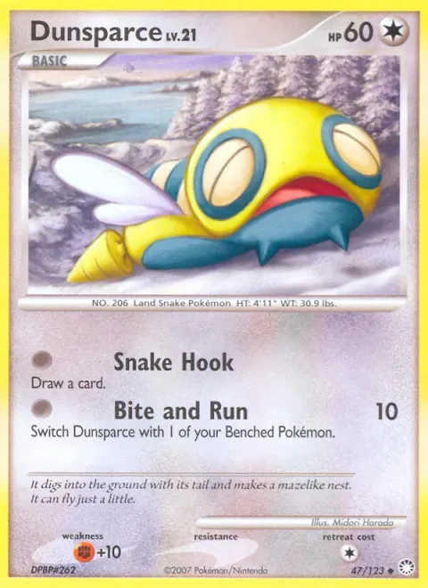 Dunsparce Lv.21 [Snake Hook | Bite and Run]