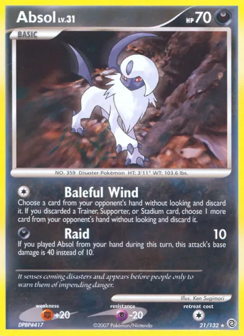Absol Lv.31 [Baleful Wind | Raid]