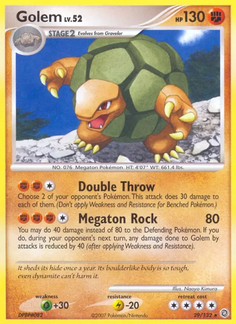 Golem Lv.52 [Double Throw | Megaton Rock]