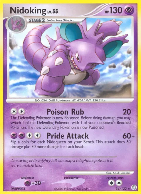Nidoking Lv.55 [Poison Rub | Pride Attack]