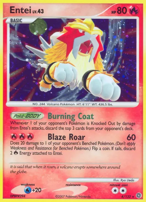 Entei Lv.43 [Burning Coat | Blaze Roar]
