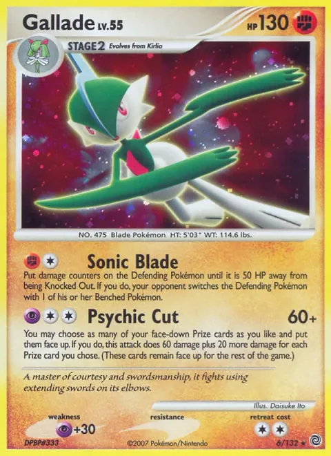 Gallade Lv.55 [Sonic Blade | Psychic Cut]