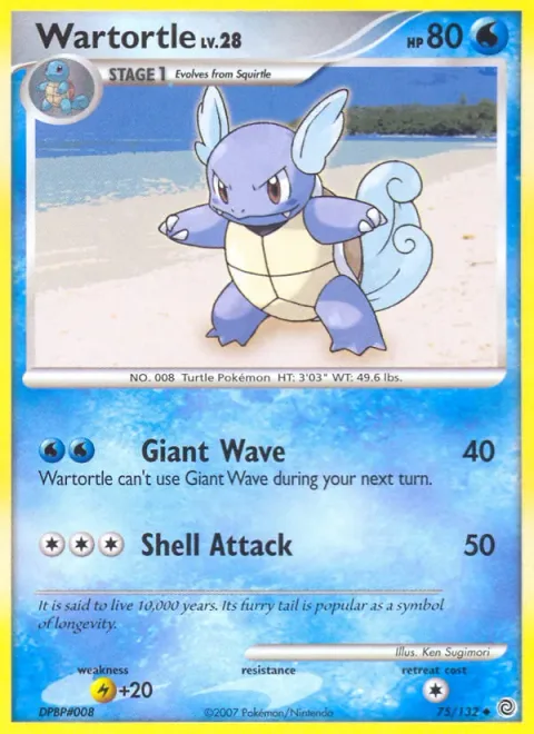 Wartortle Lv.28 [Giant Wave | Shell Attack]