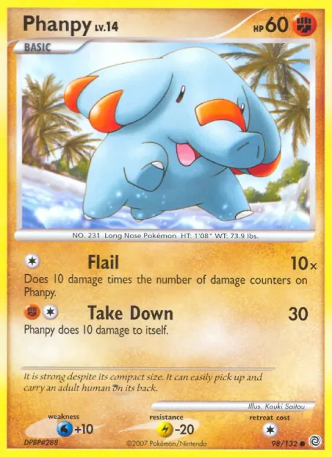 Phanpy Lv.14 [Flail | Take Down]