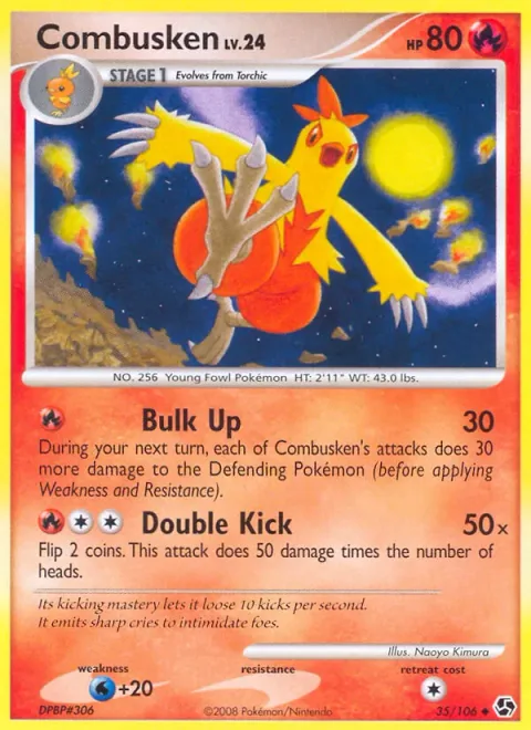 Combusken Lv.24 [Bulk Up | Double Kick]