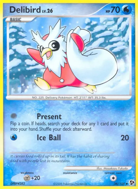 Delibird Lv.26 [Present | Ice Ball]