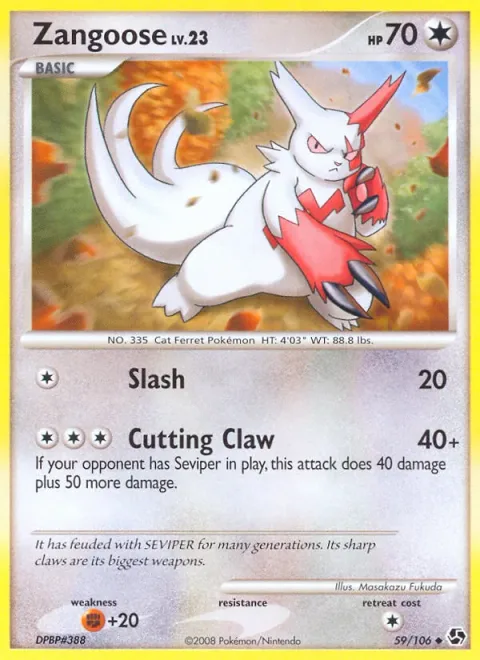 Zangoose Lv.23 [Slash | Cutting Claw]