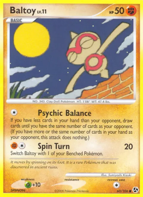 Baltoy Lv.11 [Psychic Balance | Spin Turn]