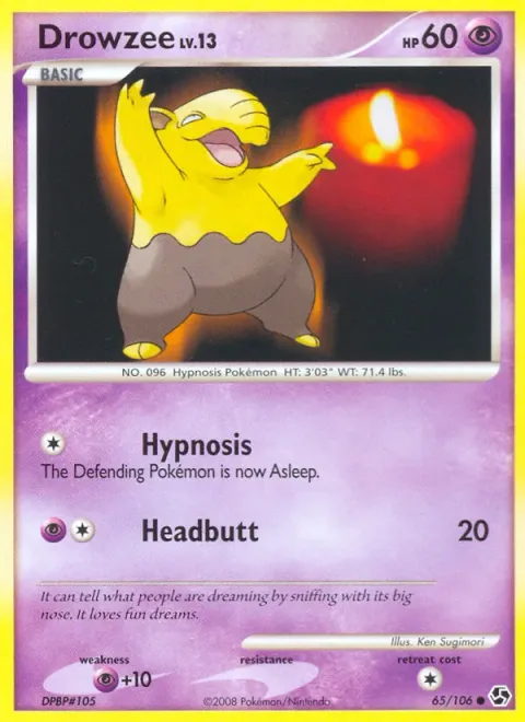Drowzee Lv.13 [Hypnosis | Headbutt]