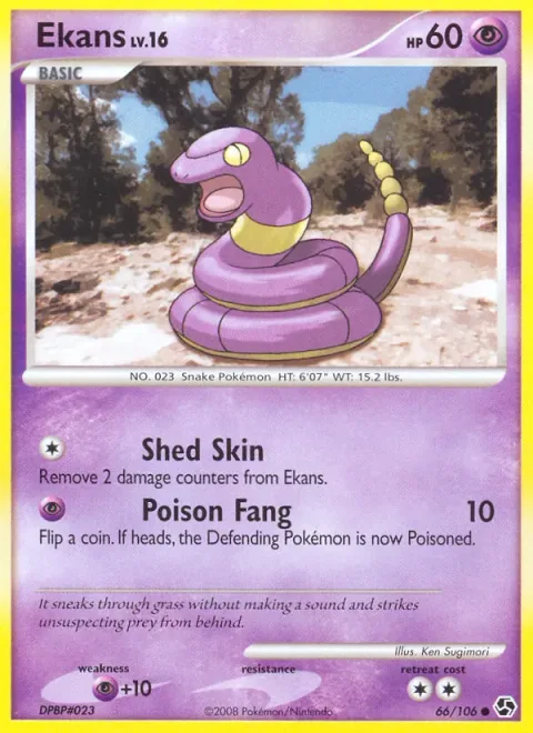Ekans Lv.16 [Shed Skin | Poison Fang]