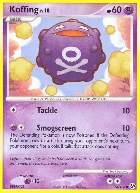 Koffing Lv.18 [Tackle | Smogscreen]