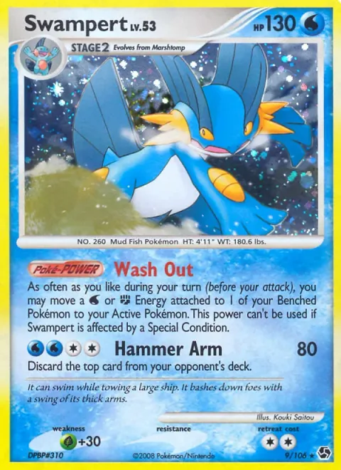 Swampert Lv.53 [Wash Out | Hammer Arm]
