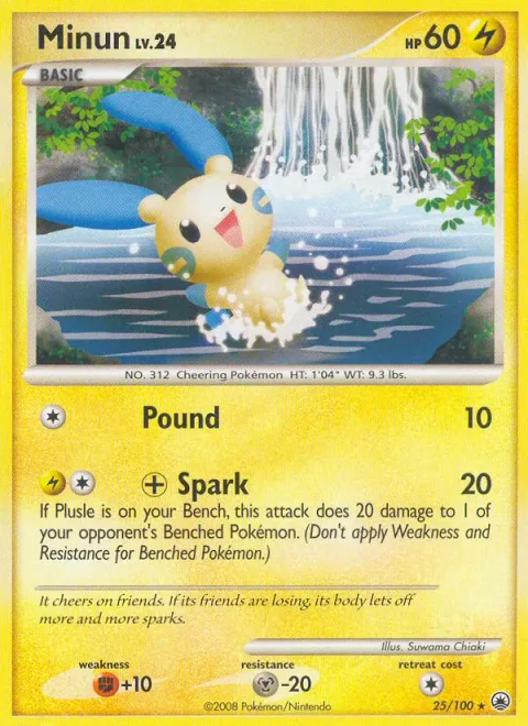 Minun Lv.24 [Pound | +Spark]