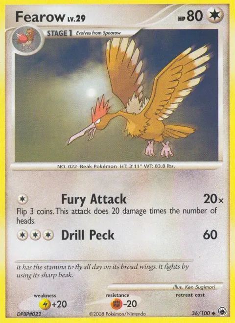 Fearow Lv.29 [Fury Attack | Drill Peck]