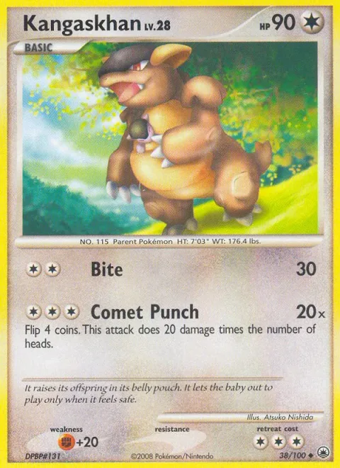 Kangaskhan Lv.28 [Bite | Comet Punch]