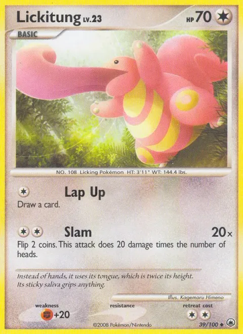 Lickitung Lv.23 [Lap Up | Slam]