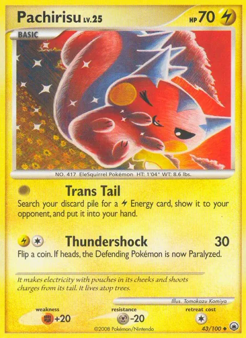 Pachirisu Lv.25 [Trans Tail | Thundershock]