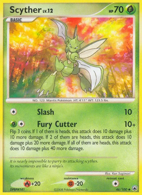 Scyther Lv.12 [Slash | Fury Cutter]