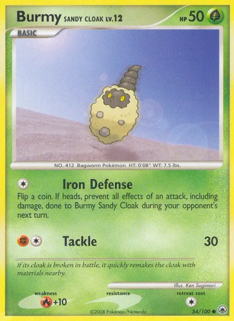 Burmy Sandy Cloak Lv.12 [Iron Defense | Tackle]