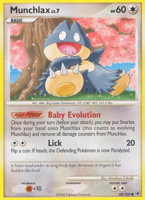 Munchlax Lv.7 [Baby Evolution | Lick]