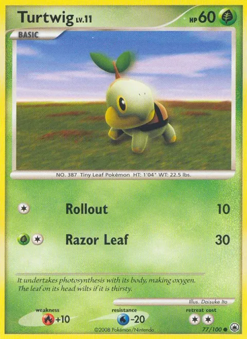 Turtwig Lv.11 [Rollout | Razor Leaf]
