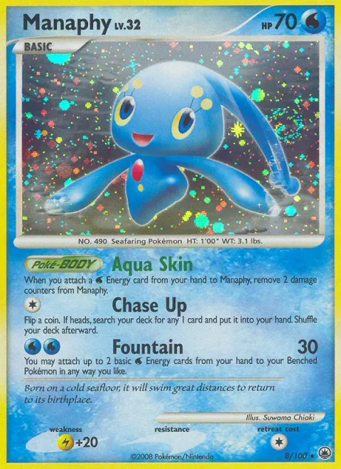 Manaphy Lv.32 [Aqua Skin | Chase Up | Fountain]
