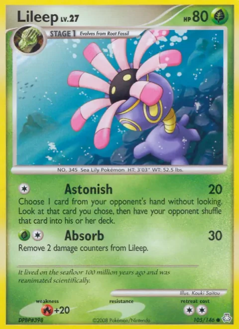 Lileep Lv.27 [Astonish | Absorb]